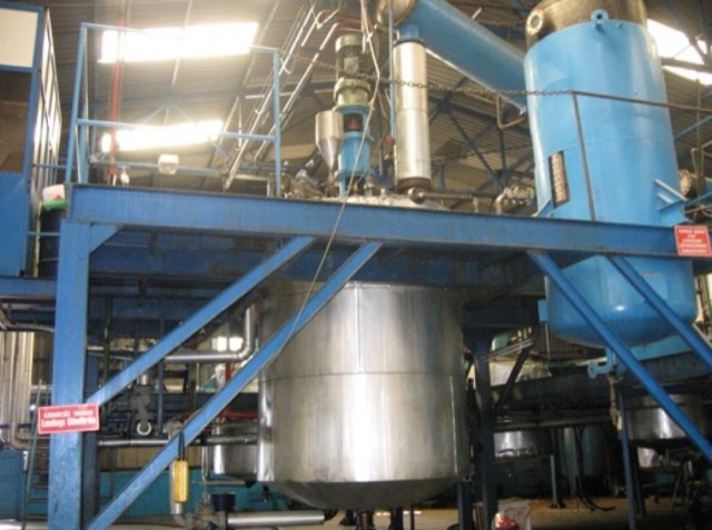 Reactor section of the biodiesel plant