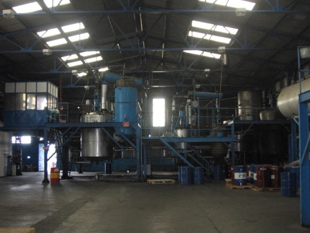 Production hall of the biodiesel plant