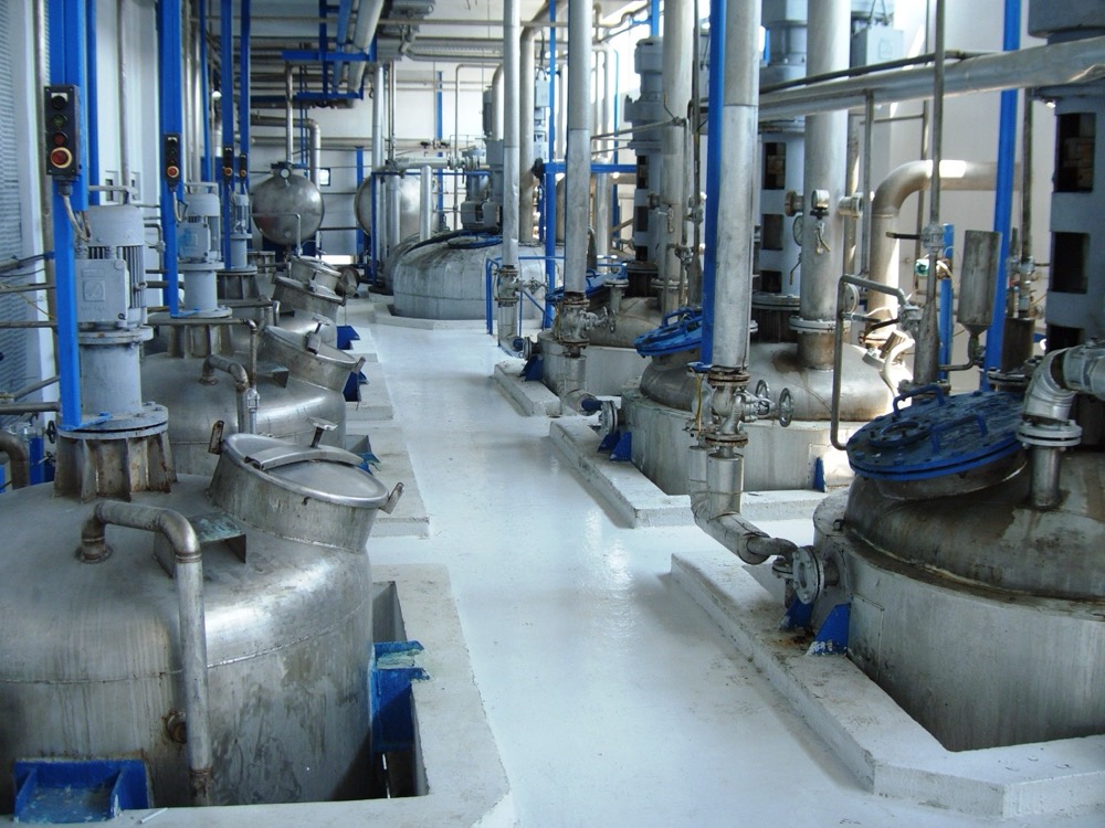Stainless steel process reactors in a Save Tech plant